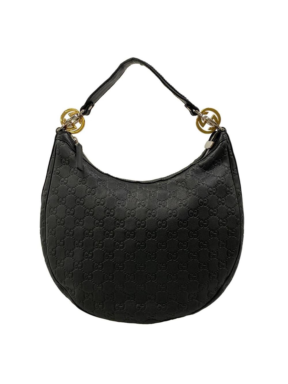 Gucci Gg Twins Shimaline Black Leather #300014G92B